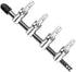 Aquarium Air Valve 4 Way Inline Manifold Pump Tubing Splitter Lever Control Valve, 4-Pack