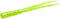 Zoom Bait Zoom 008047 Split Tail Trailer, 4" 20Pk, Chartreuse Glitter