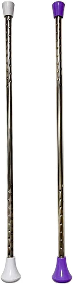 Dasiyoki Twirling Baton 2 Pieces Spinning Dance Baton Metal Gymnastics Parade Stick for