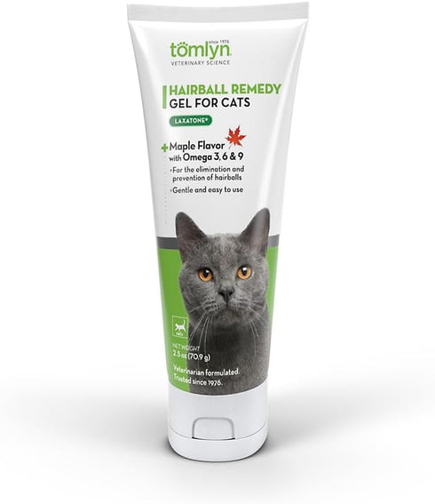 Tomlyn Laxatone Maple-Flavored Hairball Remedy Gel for Cats, 4.25oz