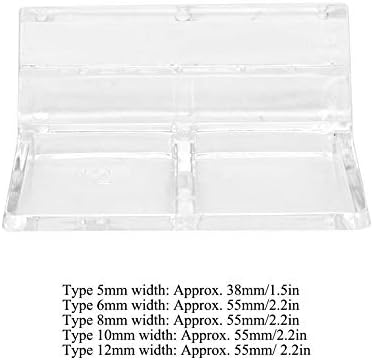 Pssopp Hffheer 20Pcs Aquarium Glass Cover Clip, Clear Acrylic Universal Lid Clips for Rimless Aquariums
