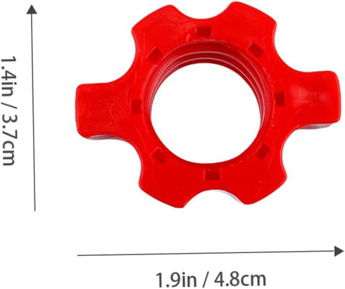 Yardwe 4 Pcs Barbell Screw Collar Set - Dumbbell Nut Accessories for Fitness Hand Bell Curling Equipment Supplies