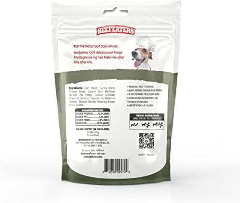 Beefeaters Dog Treats - Mini Knotted Bone Chicken Flavor 12ct | Rawhide Free Dog Foods | Real Chicken No Artificial Flavors | Digestion-Friendly, Cleans Teeth | Training Treats for All Dog Sizes