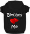 Love Me Fleece Dog Hoodie - Warm Cotton Grooming Sweater for Small, Medium & Large Dogs & Cats (Black)