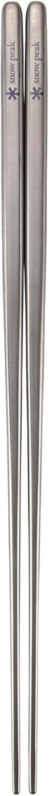 Snow Peak Titanium Chopsticks with Carry Case - Durable Camping Cutlery - Essential Utensils for Camping, Hiking & Home