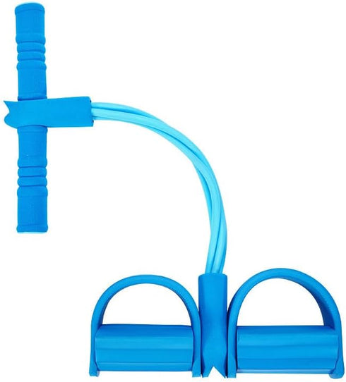 Fitness Gum 4 Tube Resistance Bands | Latex Pedal Exerciser, Sit-up Pull Rope Expander for Yoga & Pilates