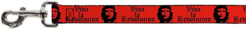 Dog Leash Che Red Black 6 Feet Long 1.5 Inch Wide