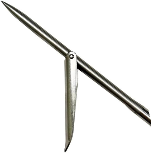 Scuba Choice 12" Stainless Steel Pole Spear Tip Single Barb Head – Durable Replacement for Palantic Fiberglass & Carbon