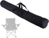 GORGECRAFT Black Portable Chair Bag 39.37 Inch Large Oxford Cloth Folding Heavy