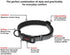 HALTI Comfort Collar - XS, Black, Nylon and Neoprene-Padded Comfy Dog Collar, Reflective, Easy to Fit