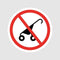 fagraphix No Strollers Sticker Decal Vinyl Stroller FA Vinyl - 4.00 Wide