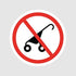fagraphix No Strollers Sticker Decal Vinyl Stroller FA Vinyl - 4.00 Wide