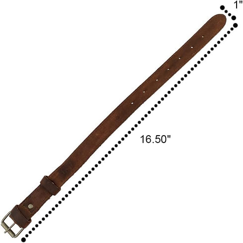 Hide & Drink Set of 2 Rustic Bicycle Ankle Bands - Adjustable Straps with Brass Metal Buckle, Handmade Leather