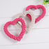 Essivox Pink Love Heart Shaped Dog Chew Rope Toy, Interactive Dental Puppy Tool for Heavy Chewers