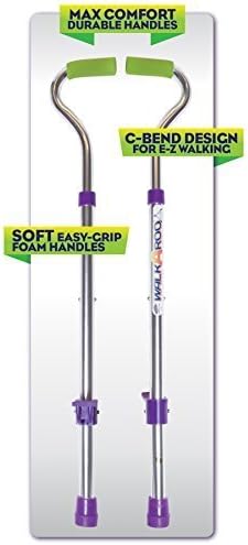 Original Walkaroo Wee Balance Walking Stilts Lite (Aluminum) for Indoor/Outdoor Play, Adjustable Height for Kids 4+