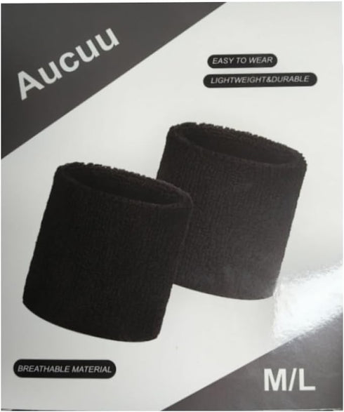 Aucuu Set Sports Wristband for Men & Women, Sports Wristband Absorbent Sweatbands Head Wrist Hand Sweatband Headband