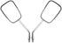 Rectangular Bike Mirror, Aluminum Alloy Cycling Reflector, Wide Angle Tricycle Quad Motorcycle Rearview Mirror
