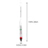 balacoo 4 pcs Aquarium Glass Hydrometer with Thermometer, Float Hydrometer for Fish Tank