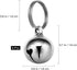 Dog Collar Bell: 6Pcs 16MM Metal Pet Collar Bells with Key Ring, Clear Sound, Silver