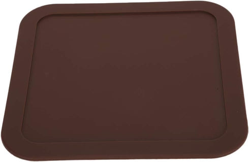 8.6x8.6 Inches Non-Slip Silicone Pet Feeding Mat for Cats and Dogs, Dog Bowl Mat with Raised Edge, Spill Proof Placemat