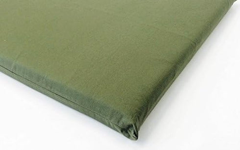Luxurious Comfort Pet Dog Bed External Cover for Small and Large Dogs - COVER ONLY (36"x29" (34"x27"x3"), Canvas - Green)