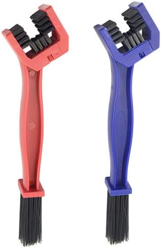 WMYCONGCONG 2 PCS Motorcycle Bicycle Chain Cleaning Brush Tool | Chain Washer Cleaner Crankset Brush for Mountain Bike