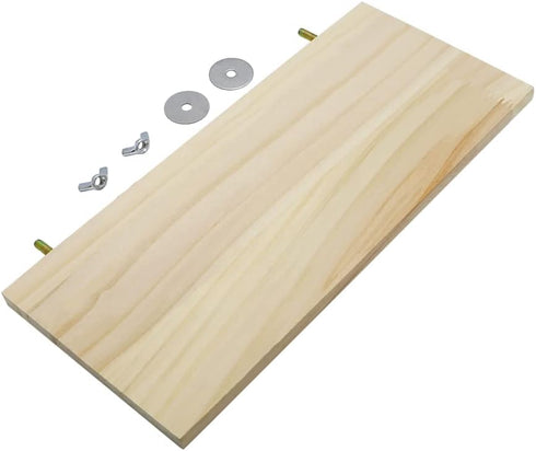 Large Wood Perch Platform Stand Shelf for Birds - Budgie, Parakeet, Cockatiel, Conure, Cockatoo, Macaw