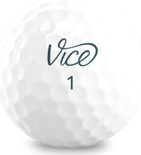3 VICE Golf Tour White - Durable Piece Golf Balls for All Levels
