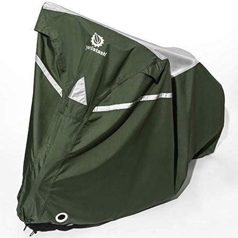 YardStash Bike Cover – Reflective Waterproof Bicycle Covers for Outside Storage, Weatherproof Garden Tarp