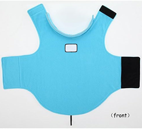 Creation Core Windproof Plush Dog Vest Jacket - Night Reflective, Eco-Friendly, No Pull Design for Small & Large Dogs