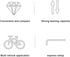 Versatile Alloy Quick Release Bicycle Block Carrier Holders, Front Fork Mount Rack for Car Truck Pickup Bed