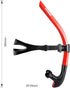 ZIONOR Snorkel Lap Swimming Training Diving Snorkeling, Comfortable Mouthpiece, One-Way Purge Valve for Pool