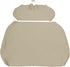 Golf Cart Front Seat Cover Set - Staple On for E-Z-Go TXT Golf Cart, Microfiber Leather in Beige