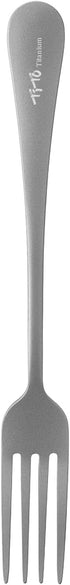 TiTo Titanium Cutlery Set, Lightweight Titanium Fork and Spoon Portable Reusable Flatware