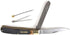 Old Timer 96OT Bearhead Trapper Folding Pocket Knife, 7.4in with 2 High Carbon SS Blades, Tweezers