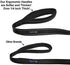 Wagtime Club Soft & Thick Dual Handle 6FT Dog Leash, Premium Nylon for Medium, Large, or XLarge Dogs (Reflective Black)