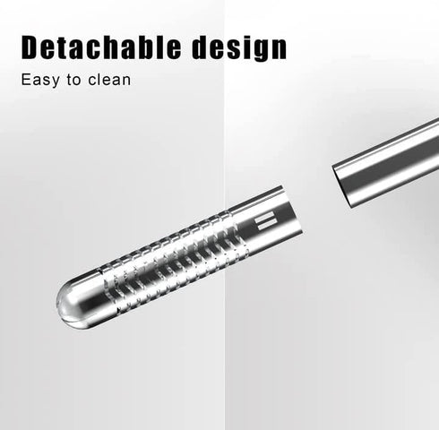 FZONE Mini 10 inch Stainless Steel Filter Pipe for Aquarium Plant Tank, Lily Pipes with Acrylic Pipe Fixer