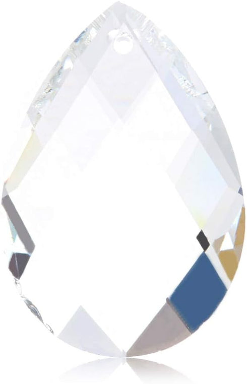DRAGONRUN 1pc Clear Chandelier Glass Lamp Prisms Parts Hanging Drops Pendants 38mm