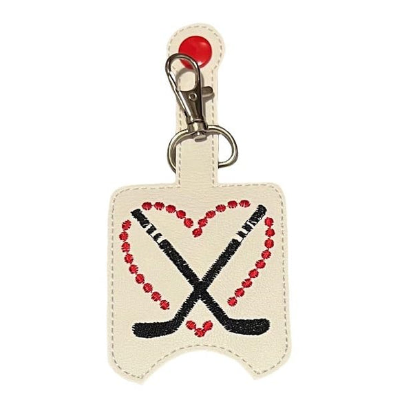 Generic Hockey Hand Sanitizer Holder Key Fob