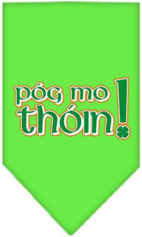 Pog Mo Thoin Yellow Large Pet and Dog Bandana Screen Printed