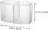 1PC Mini Clear Acrylic Fish Tank, Small Betta Fish Bowl for Decorative Goldfish Tank