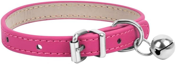 ChengFu XXS Dog Collar - Pink Teacup Dog Collar for Small Dogs & Cats, 3/8 inch Width