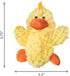 3 KONG Low Stuffing with Squeaker Dog Toy, X-Small, Animals, Bear, Duck, Frog
