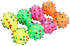 Soft Small Rubber Bone Pet Dog Toy, Colorful Dot Squeaky Chew Toy for Puppy Games