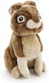 goDog Wildlife Rabbit Squeaky Plush Dog Toy, Chew Guard Technology, Large, Brown