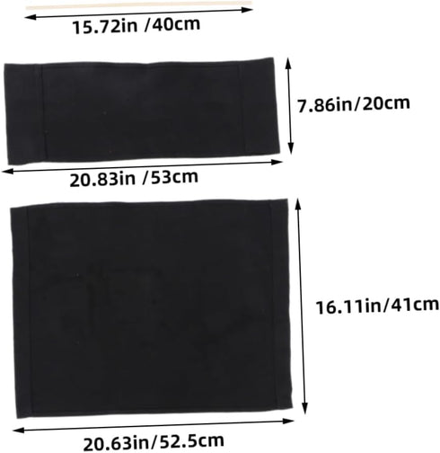 2 Sets Canvas Gaming Chair Covers - for Easy Replacement