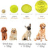 LaRoo Squeaky Dog Ball Toy, Durable Natural Rubber Chew Toy for Small Medium Large Dogs, Floating Training (6.5CM Green)