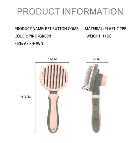 Pet Grooming Tool, Needle Brush, Self-Cleaning Slicker for Removing Undercoat, Proven Grooming Tool for Dogs and Cats