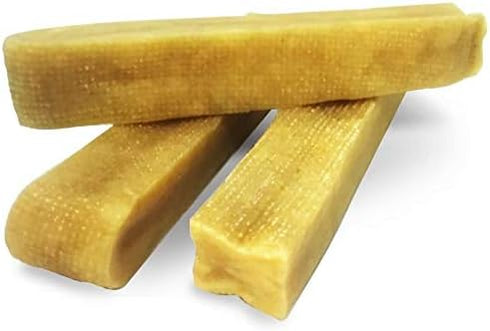 EcoKind Premium Gold Yak Cheese Himalayan Dog Chews - All Natural, High Protein Treats for Large Breed Dogs, 3 Chews