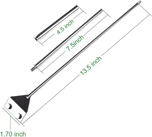Stainless Steel Algae Scraper Cleaner with 10 Blades for Aquarium Glass Tank, Fish Plant